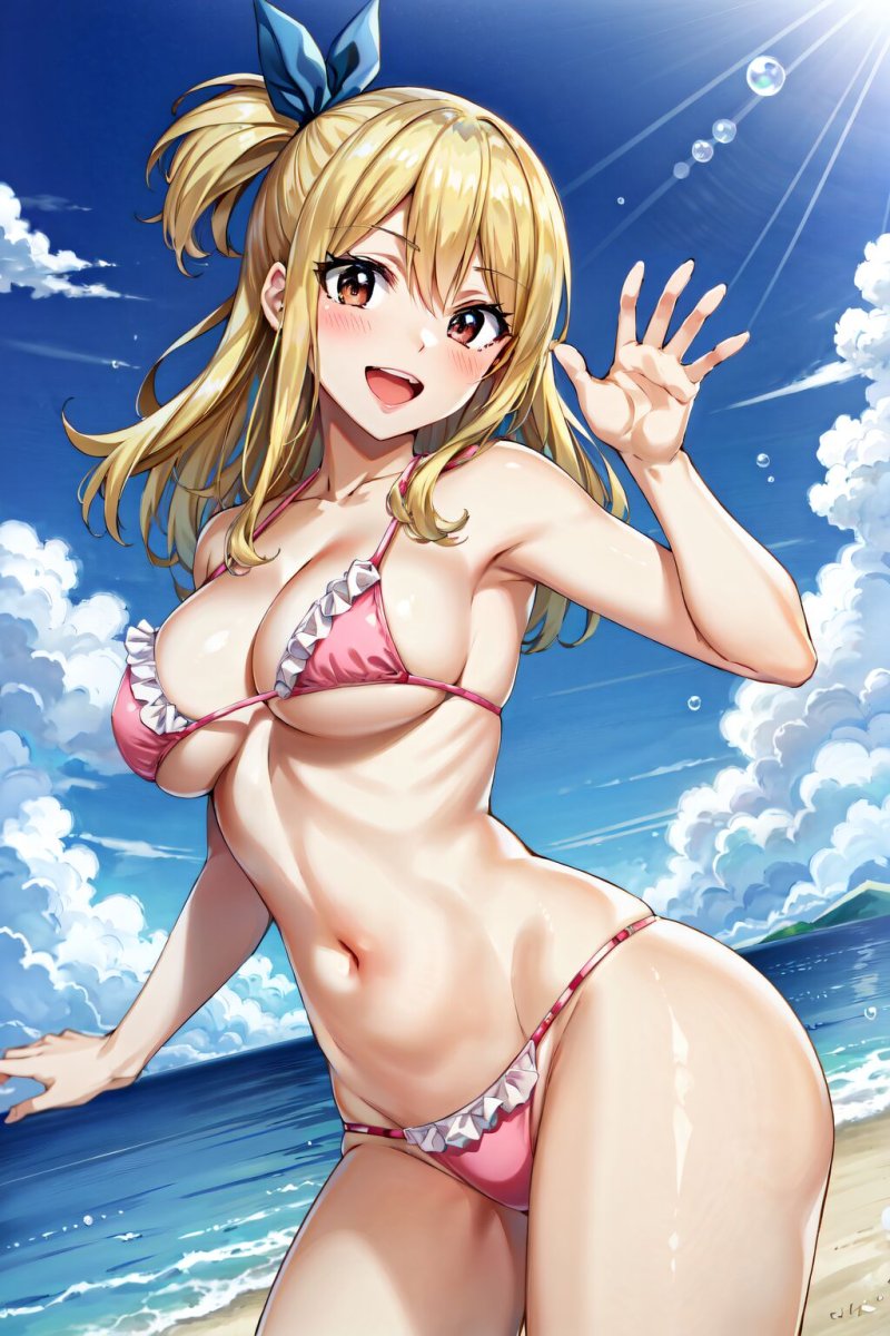 Lucy heartfilia, Atago kantai collection бикини, Хентай