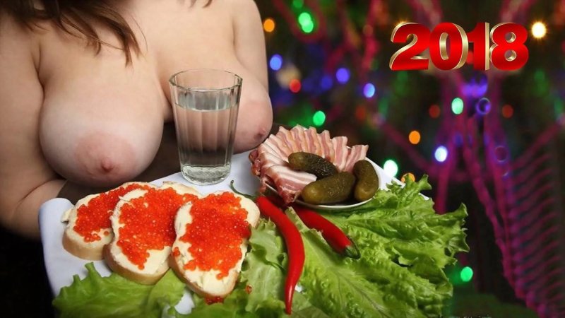Грудь на подносе, Прикольные эротические, Икра красная