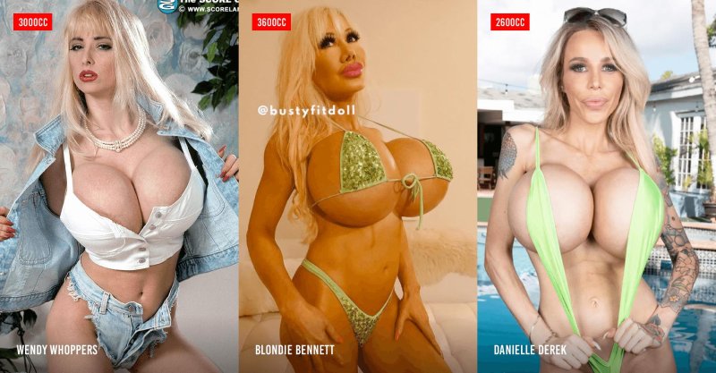 Blondie bennett силиконовые сиськи