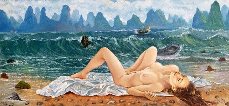 Современная эротическая живопись, Александр кабанель рождение венеры, Картина афродита выходящая из пены морской
