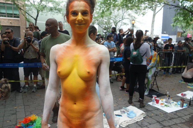 Body painting new york city 2017, Body painting in manhattan 2013, Body painting day nyc 2016