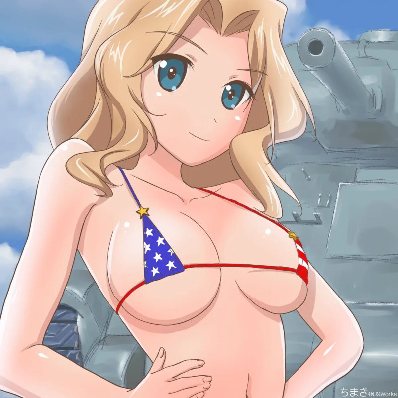 Голые аниме девушки и танки, Кей сандерс girls und panzer, Аниме танкистки хентай