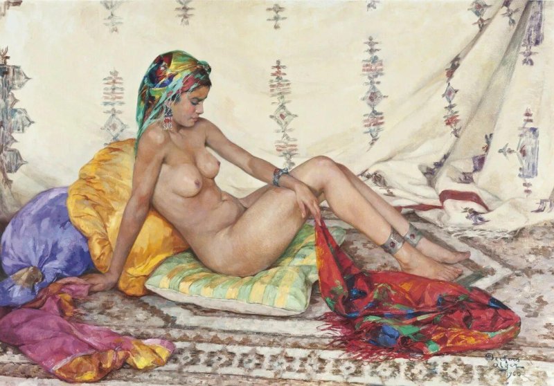 Одалиска голая картина, Ню живопись, Живопись женщины