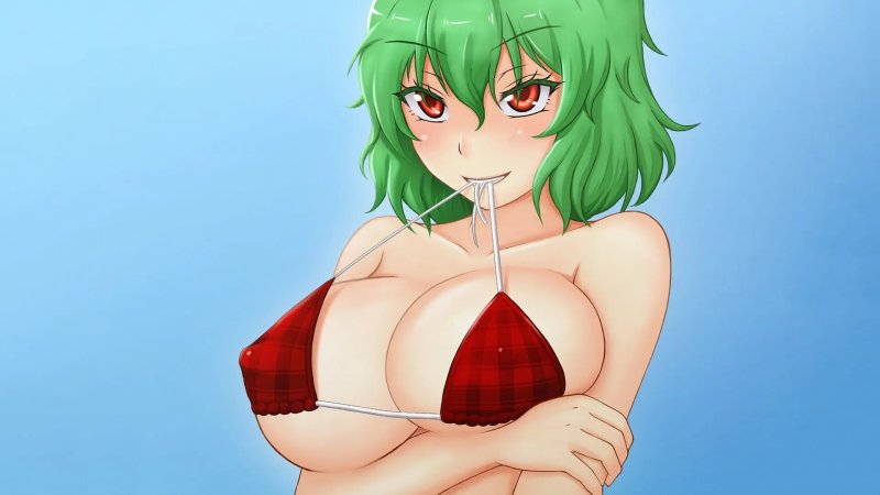 Kazami yuuka, Yuuka kazami bikini, Yuuka kazami огромные сиськи