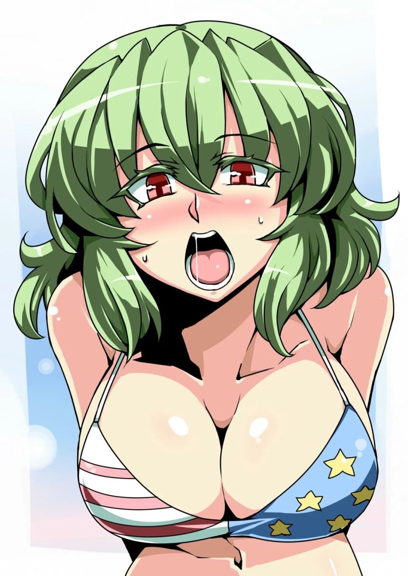 Yuuka kazami огромные сиськи, Kazami yuuka, Аниме