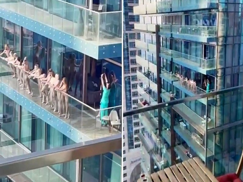 Девушки в дубае на балконе, Фотосессия в дубае на балконе, Голая фотосессия в дубае