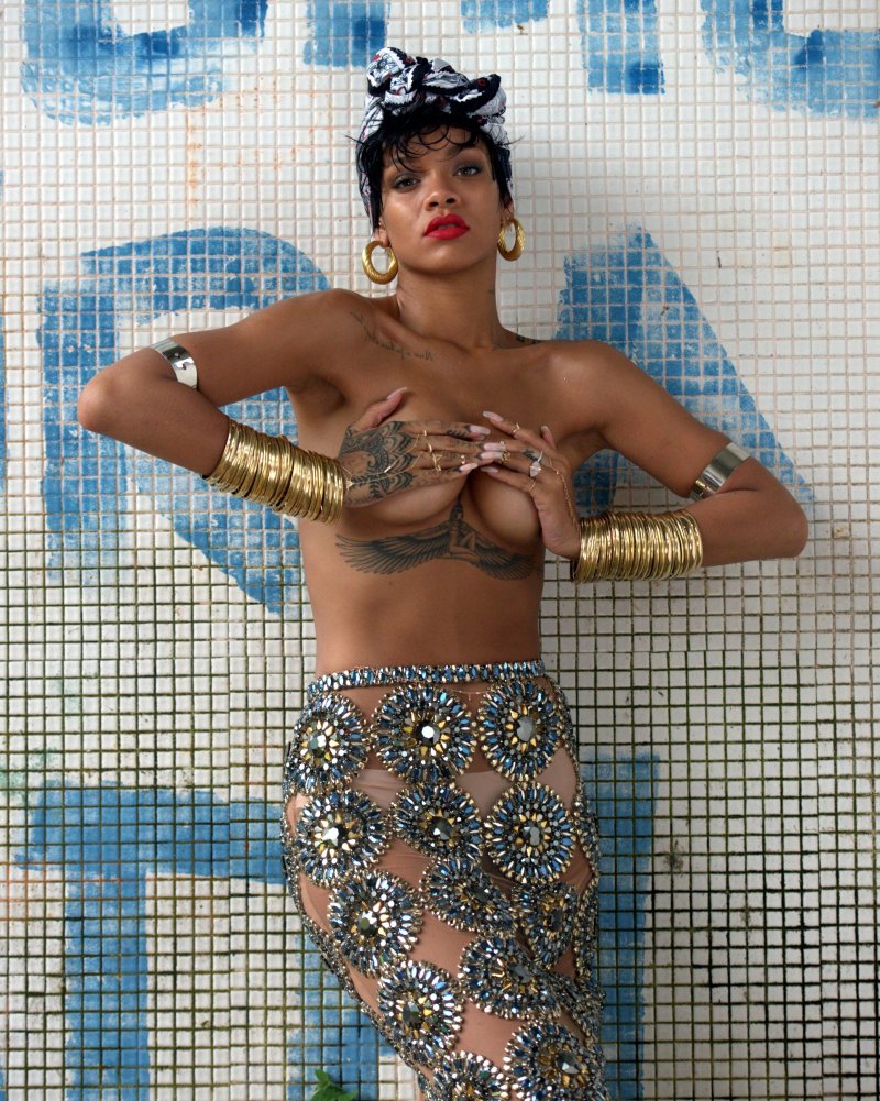 Рианна голая, Рианна грудь, Rihanna nude