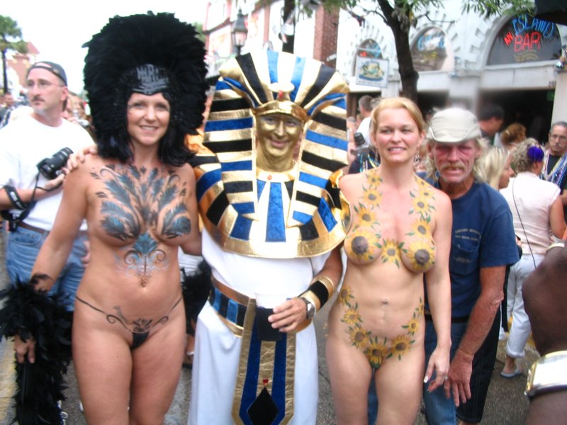 Фэнтези фест, Key west fantasy fest, Голые на фестивале fantasy fest
