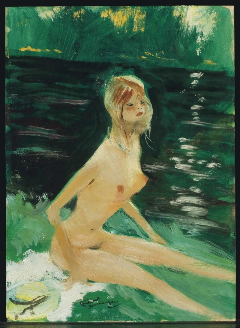 Картина купальщица, Ню живопись, Берта моризо купальщица